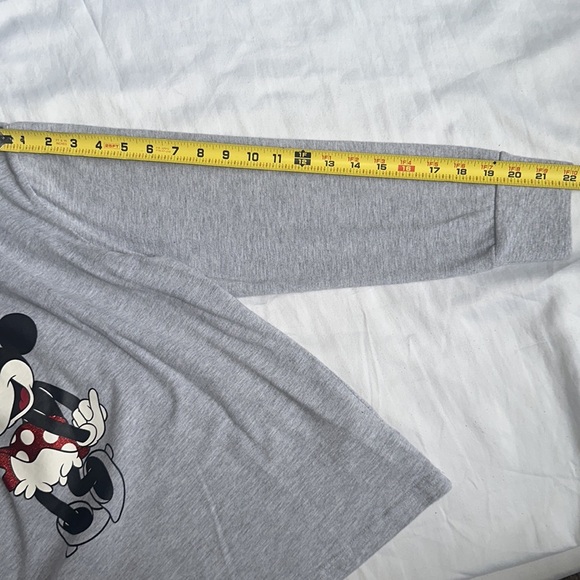 Disney Minnie Mouse Gray and Red Long Sleeve Tee - Picture 6 of 6